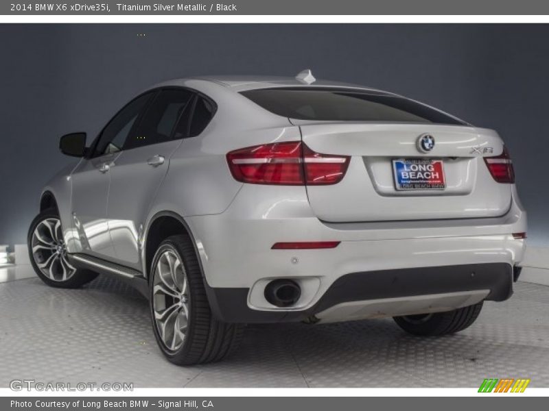 Titanium Silver Metallic / Black 2014 BMW X6 xDrive35i