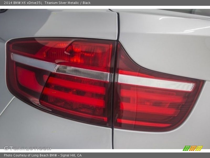 Titanium Silver Metallic / Black 2014 BMW X6 xDrive35i