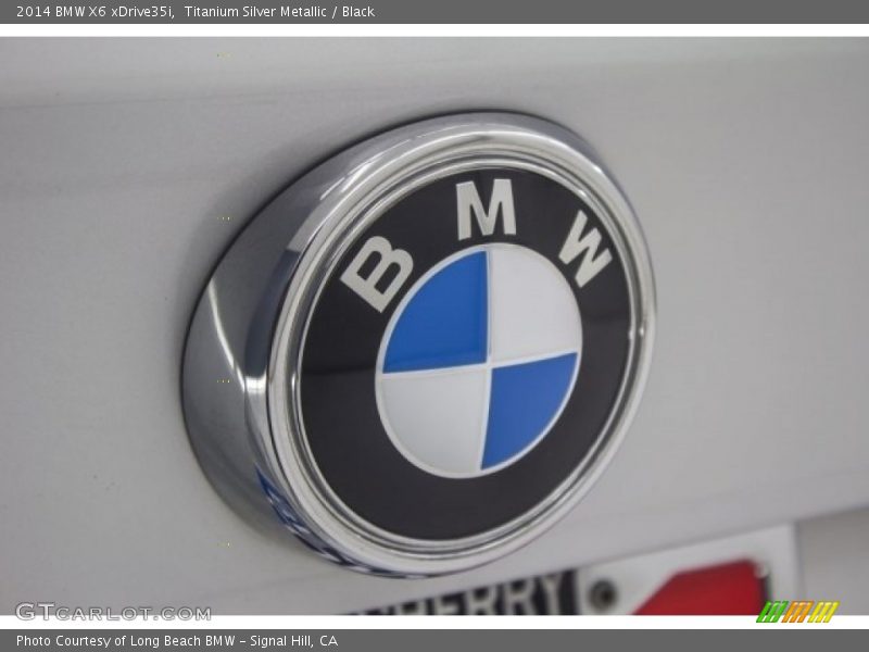 Titanium Silver Metallic / Black 2014 BMW X6 xDrive35i