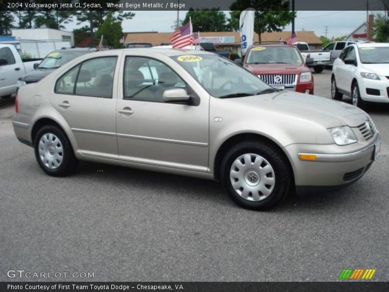 Wheat Beige Metallic / Beige 2004 Volkswagen Jetta GL Sedan