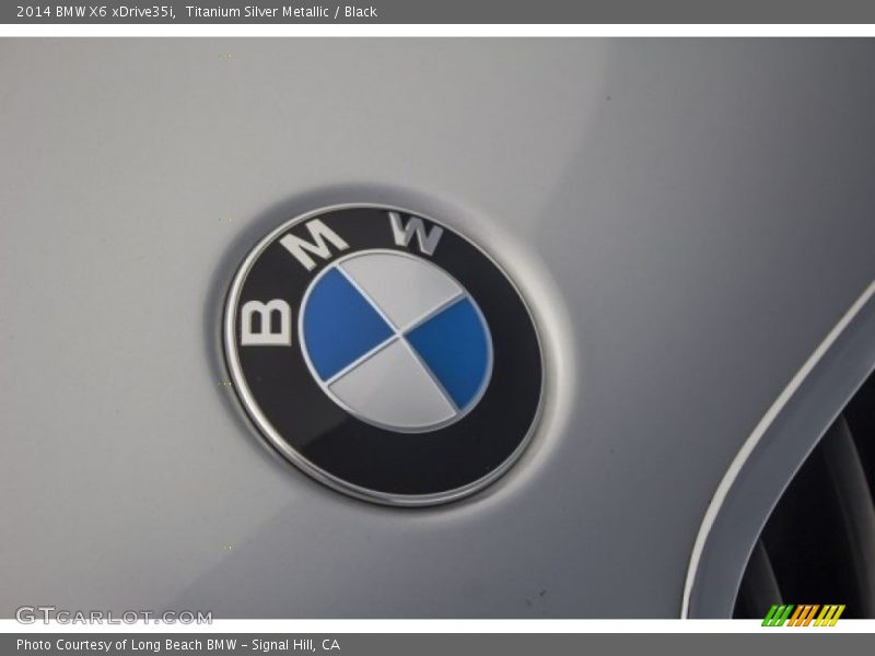 Titanium Silver Metallic / Black 2014 BMW X6 xDrive35i