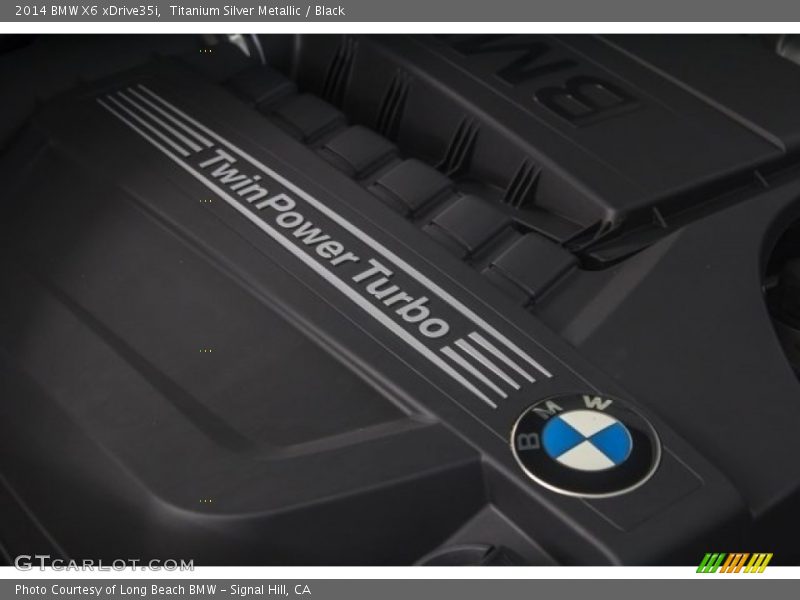 Titanium Silver Metallic / Black 2014 BMW X6 xDrive35i