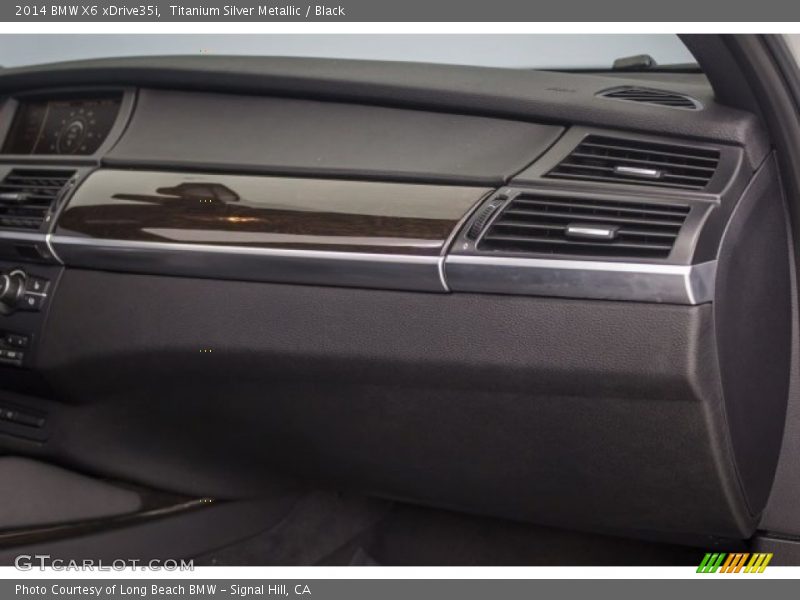 Titanium Silver Metallic / Black 2014 BMW X6 xDrive35i