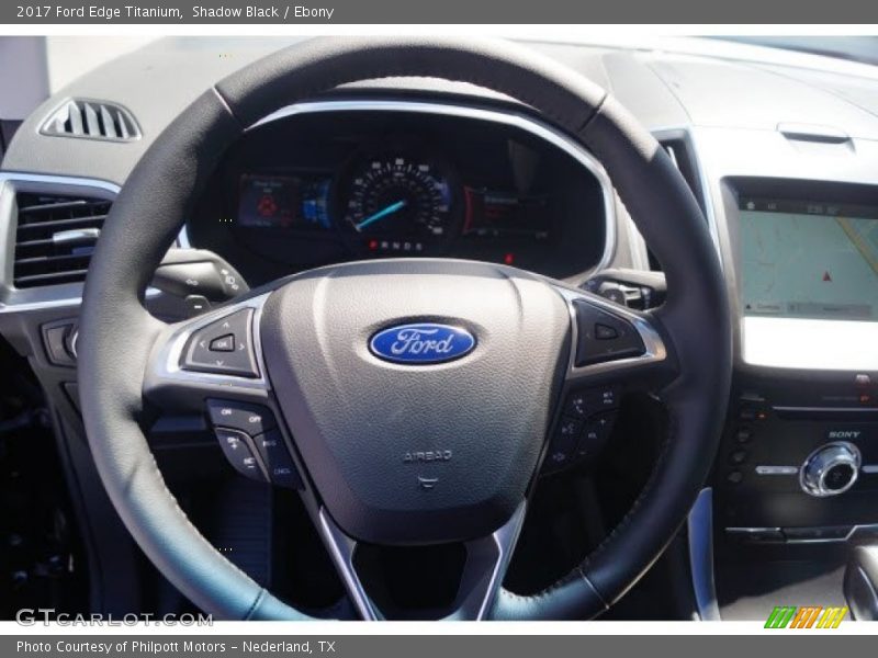 Shadow Black / Ebony 2017 Ford Edge Titanium