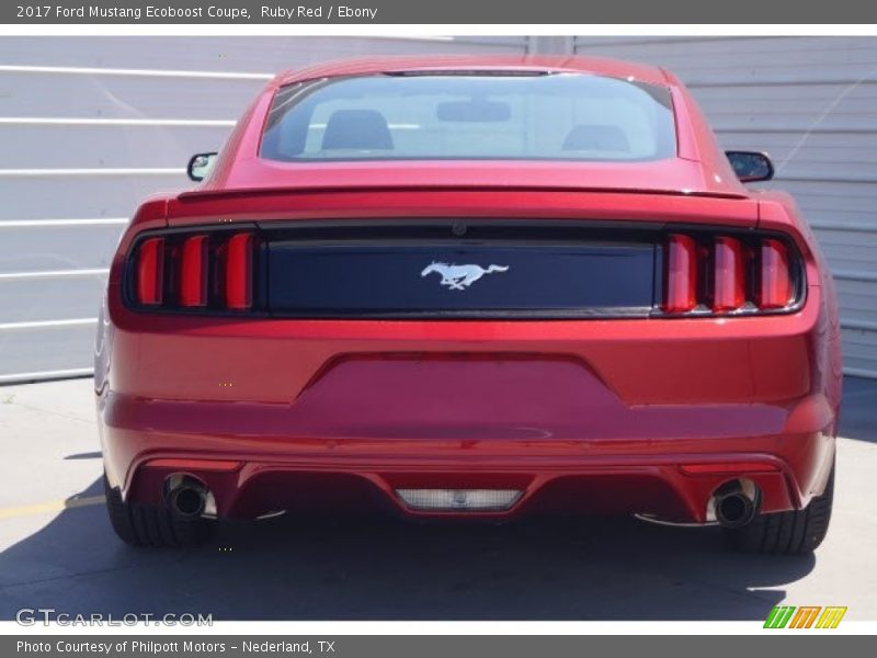 Ruby Red / Ebony 2017 Ford Mustang Ecoboost Coupe