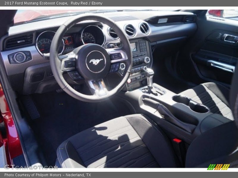 Ruby Red / Ebony 2017 Ford Mustang Ecoboost Coupe