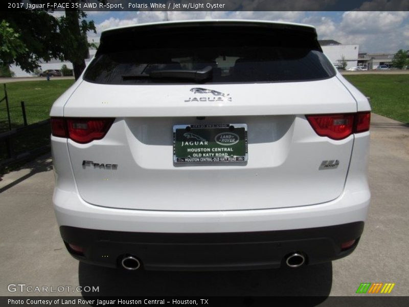 Polaris White / Jet w/Light Oyster 2017 Jaguar F-PACE 35t AWD R-Sport