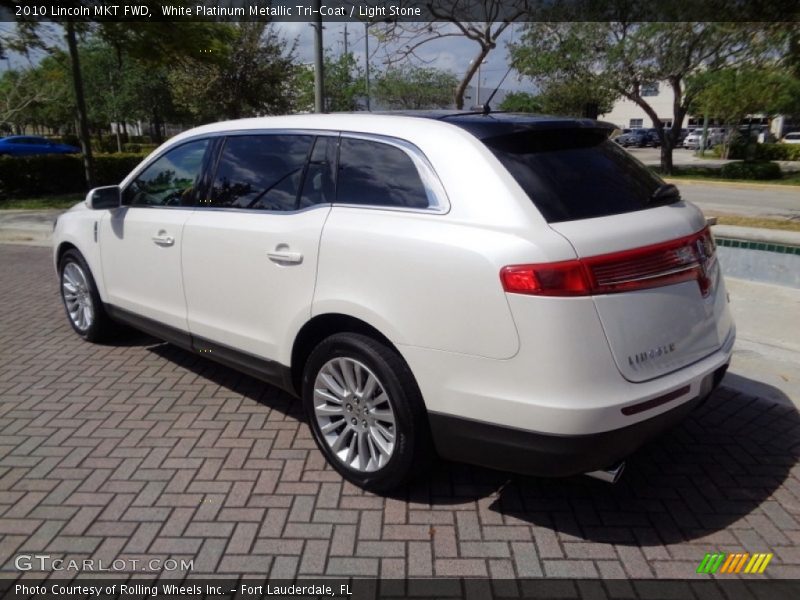 White Platinum Metallic Tri-Coat / Light Stone 2010 Lincoln MKT FWD