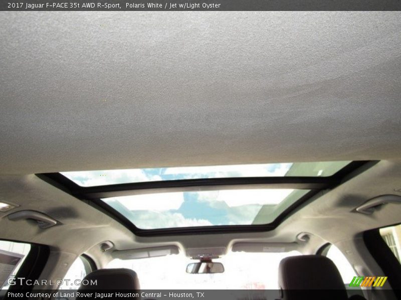 Polaris White / Jet w/Light Oyster 2017 Jaguar F-PACE 35t AWD R-Sport