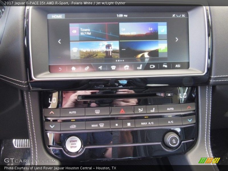 Polaris White / Jet w/Light Oyster 2017 Jaguar F-PACE 35t AWD R-Sport