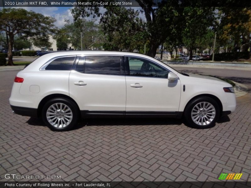 White Platinum Metallic Tri-Coat / Light Stone 2010 Lincoln MKT FWD