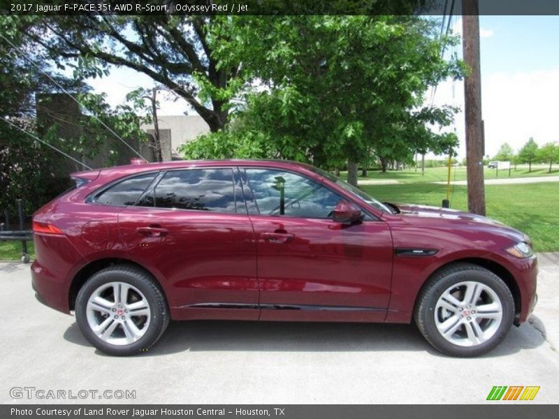 Odyssey Red / Jet 2017 Jaguar F-PACE 35t AWD R-Sport