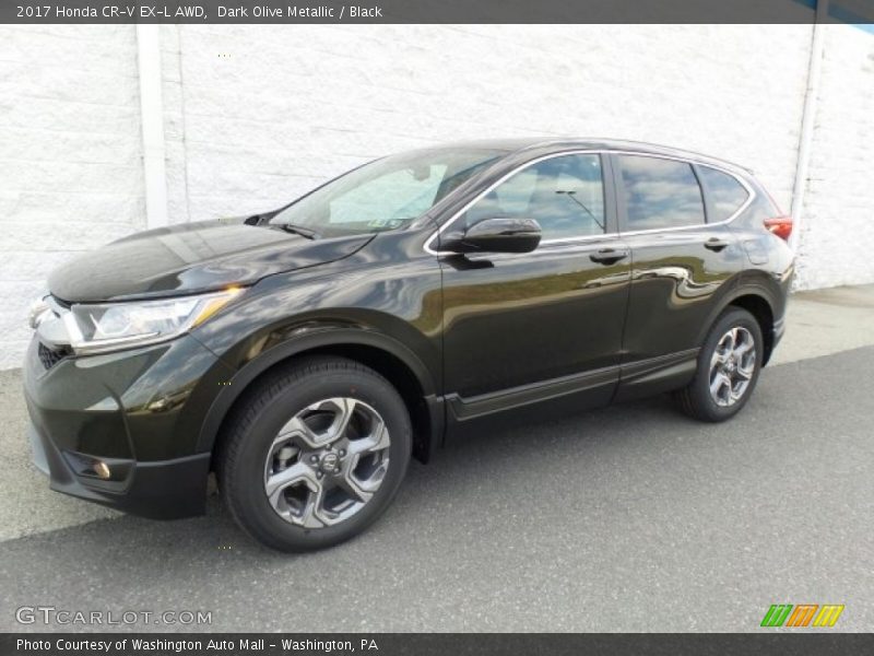 Dark Olive Metallic / Black 2017 Honda CR-V EX-L AWD