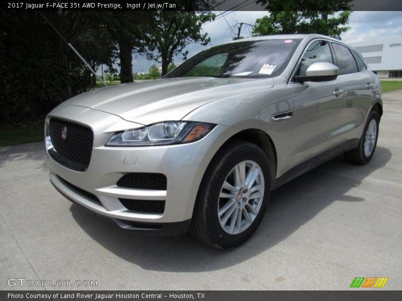 Ingot / Jet w/Tan 2017 Jaguar F-PACE 35t AWD Prestige