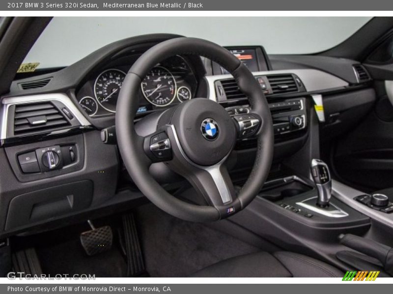 Mediterranean Blue Metallic / Black 2017 BMW 3 Series 320i Sedan