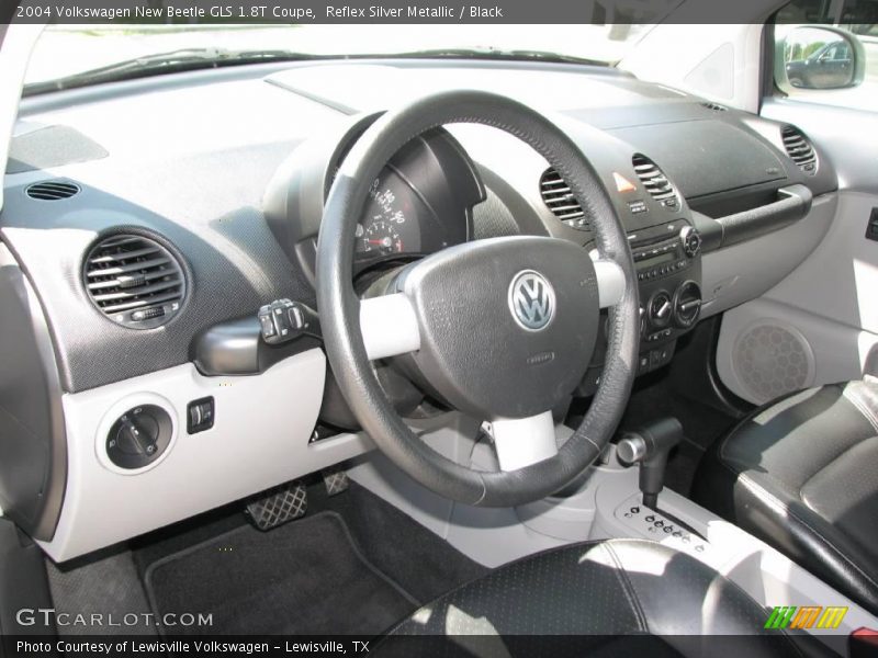 Reflex Silver Metallic / Black 2004 Volkswagen New Beetle GLS 1.8T Coupe