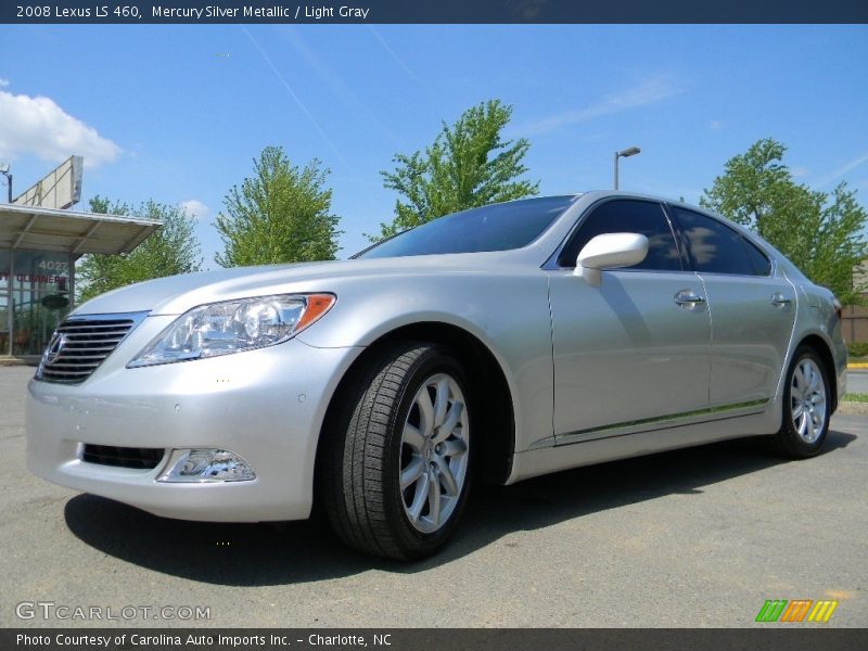 Mercury Silver Metallic / Light Gray 2008 Lexus LS 460