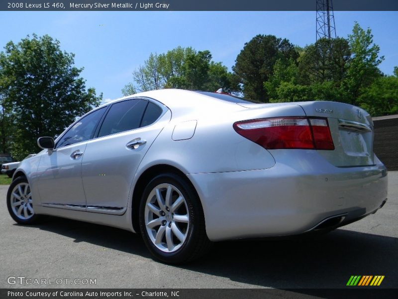Mercury Silver Metallic / Light Gray 2008 Lexus LS 460