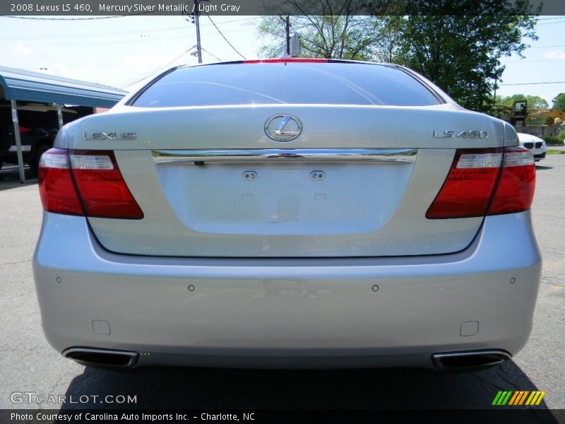 Mercury Silver Metallic / Light Gray 2008 Lexus LS 460