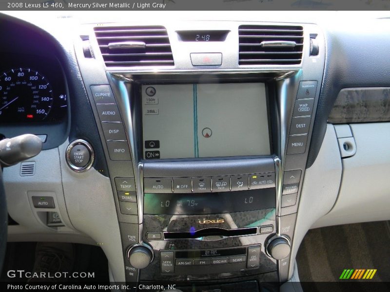 Mercury Silver Metallic / Light Gray 2008 Lexus LS 460