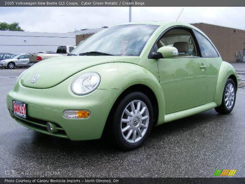Cyber Green Metallic / Cream Beige 2005 Volkswagen New Beetle GLS Coupe