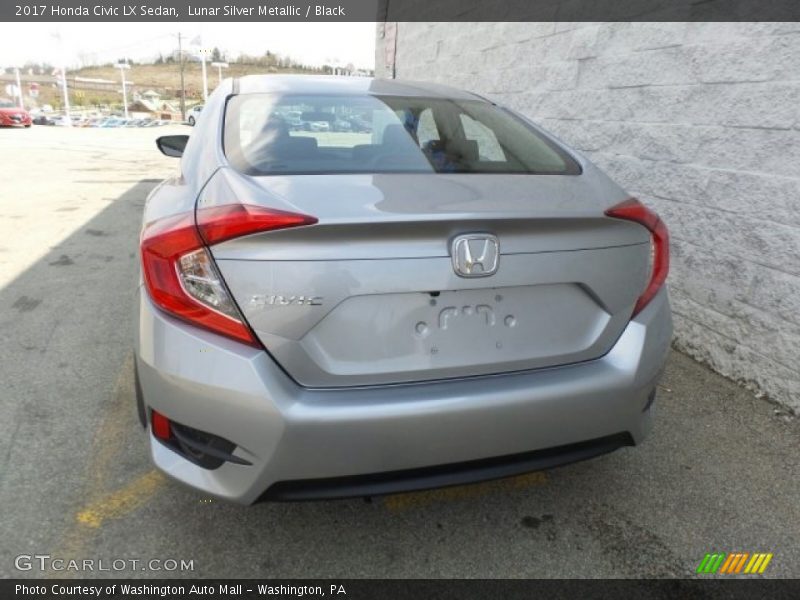 Lunar Silver Metallic / Black 2017 Honda Civic LX Sedan
