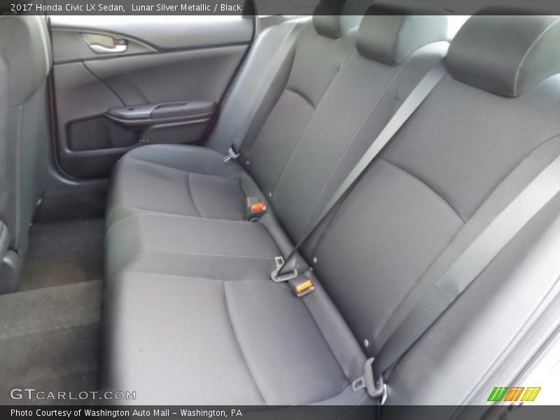 Lunar Silver Metallic / Black 2017 Honda Civic LX Sedan