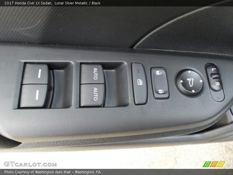 Lunar Silver Metallic / Black 2017 Honda Civic LX Sedan