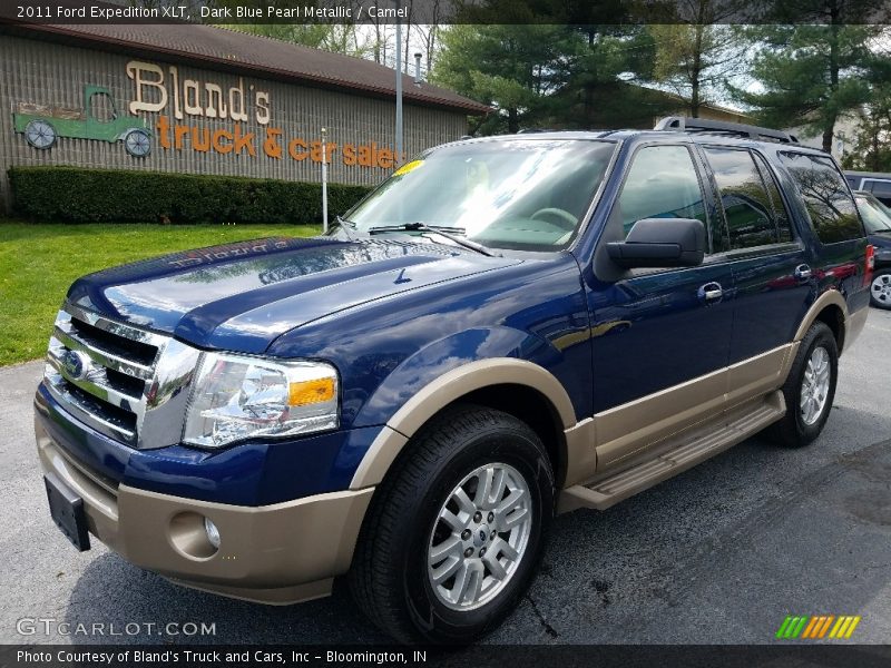 Dark Blue Pearl Metallic / Camel 2011 Ford Expedition XLT