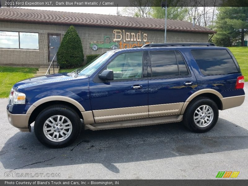 Dark Blue Pearl Metallic / Camel 2011 Ford Expedition XLT