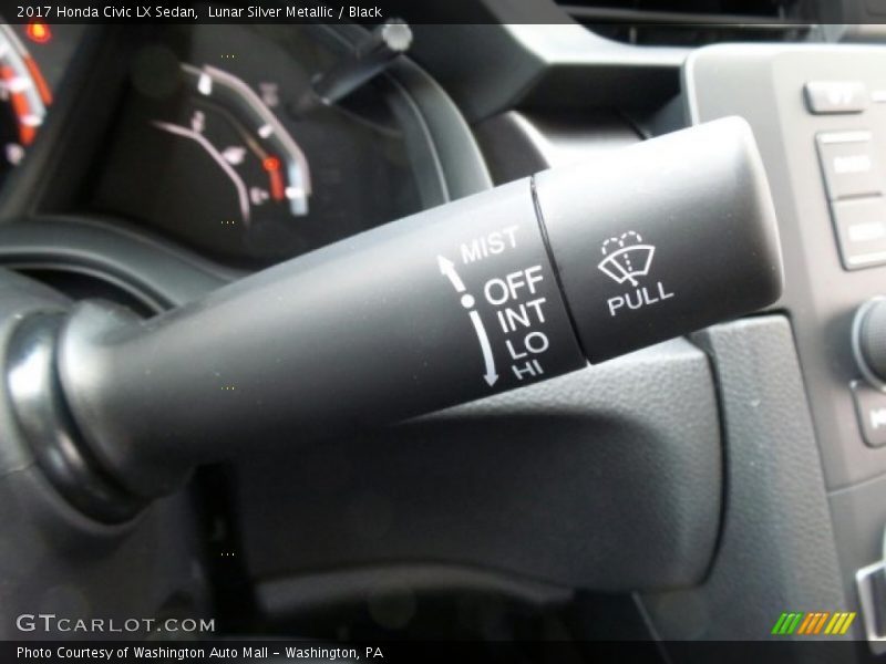 Lunar Silver Metallic / Black 2017 Honda Civic LX Sedan