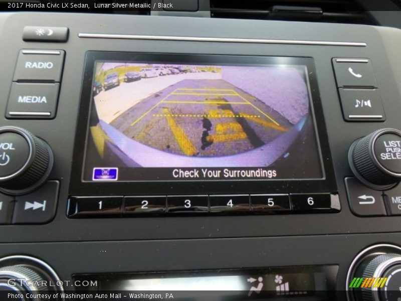 Lunar Silver Metallic / Black 2017 Honda Civic LX Sedan