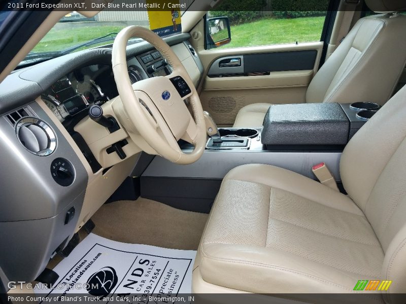 Dark Blue Pearl Metallic / Camel 2011 Ford Expedition XLT