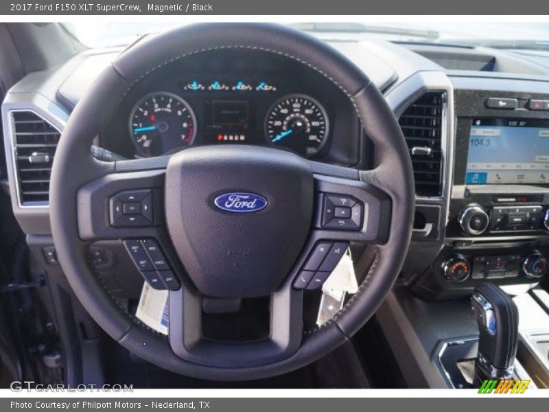 Magnetic / Black 2017 Ford F150 XLT SuperCrew