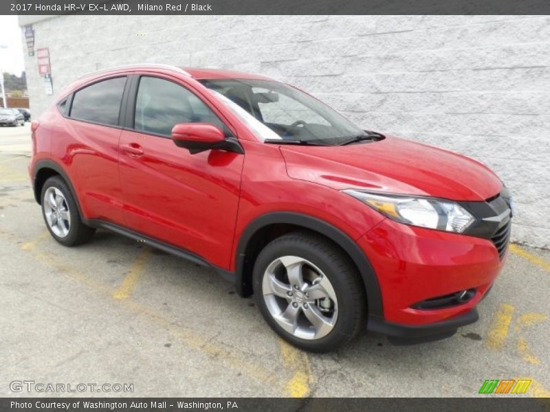 Milano Red / Black 2017 Honda HR-V EX-L AWD