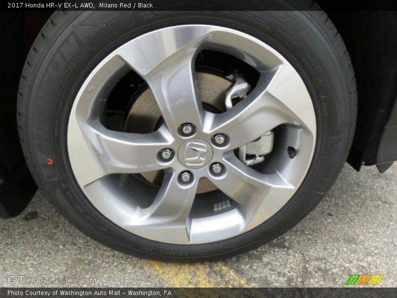 Milano Red / Black 2017 Honda HR-V EX-L AWD