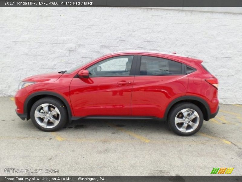 Milano Red / Black 2017 Honda HR-V EX-L AWD