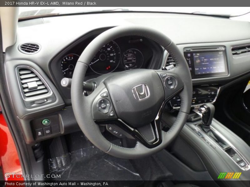 Milano Red / Black 2017 Honda HR-V EX-L AWD