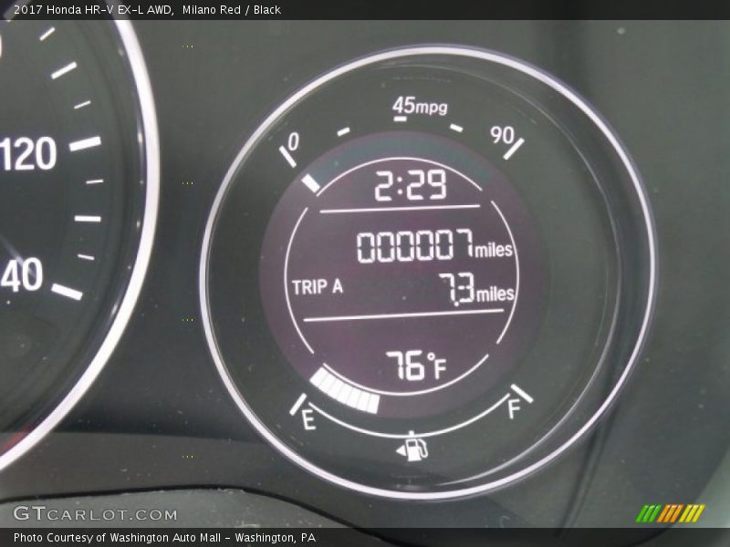 Milano Red / Black 2017 Honda HR-V EX-L AWD