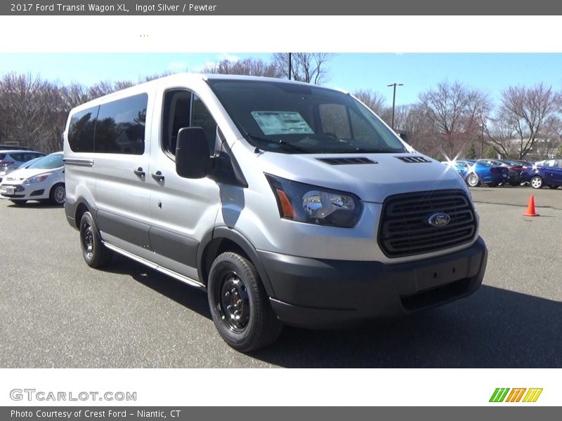Ingot Silver / Pewter 2017 Ford Transit Wagon XL