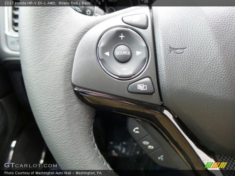 Milano Red / Black 2017 Honda HR-V EX-L AWD