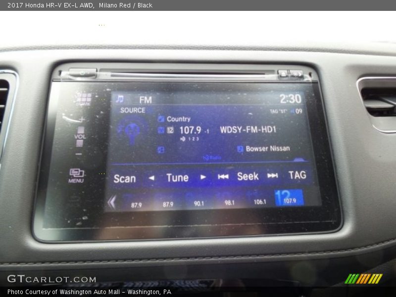 Milano Red / Black 2017 Honda HR-V EX-L AWD