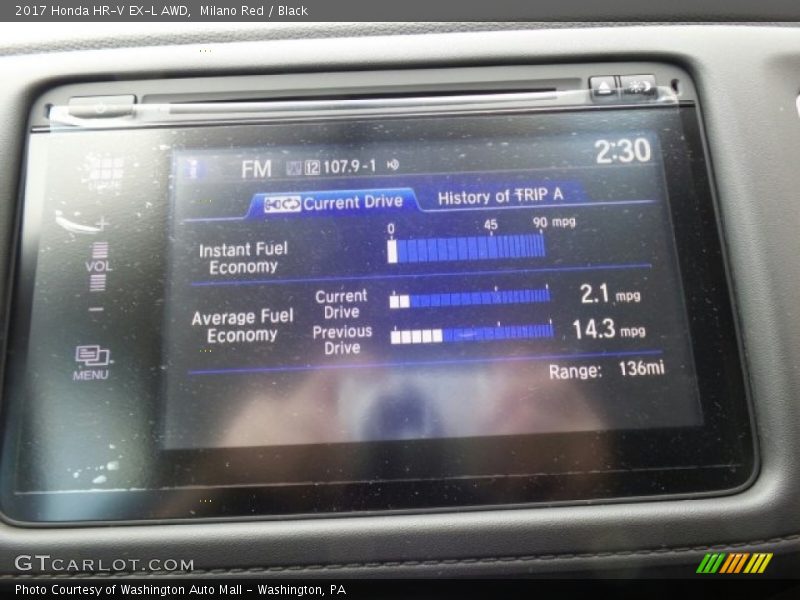 Milano Red / Black 2017 Honda HR-V EX-L AWD