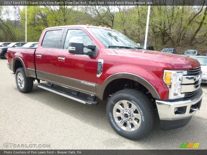 Ruby Red / King Ranch Mesa Antique Java 2017 Ford F250 Super Duty King Ranch Crew Cab 4x4