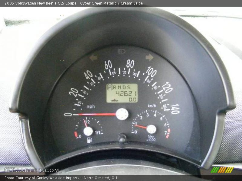 Cyber Green Metallic / Cream Beige 2005 Volkswagen New Beetle GLS Coupe