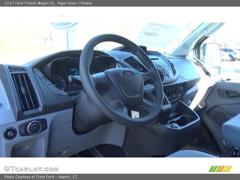Ingot Silver / Pewter 2017 Ford Transit Wagon XL