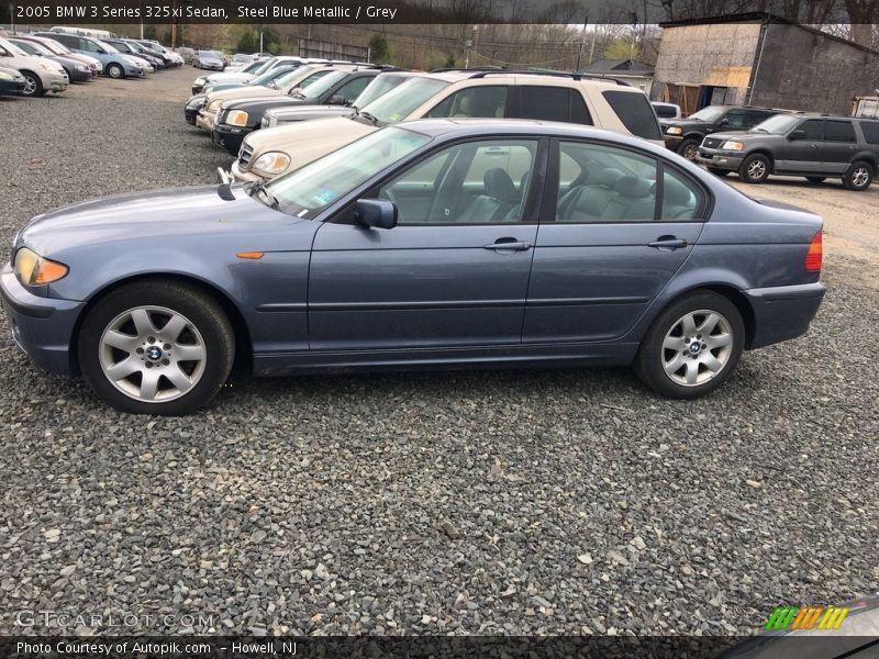 Steel Blue Metallic / Grey 2005 BMW 3 Series 325xi Sedan