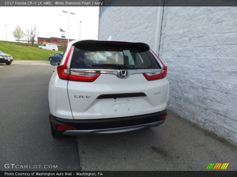 White Diamond Pearl / Ivory 2017 Honda CR-V LX AWD