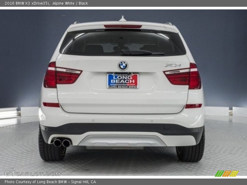 Alpine White / Black 2016 BMW X3 xDrive35i