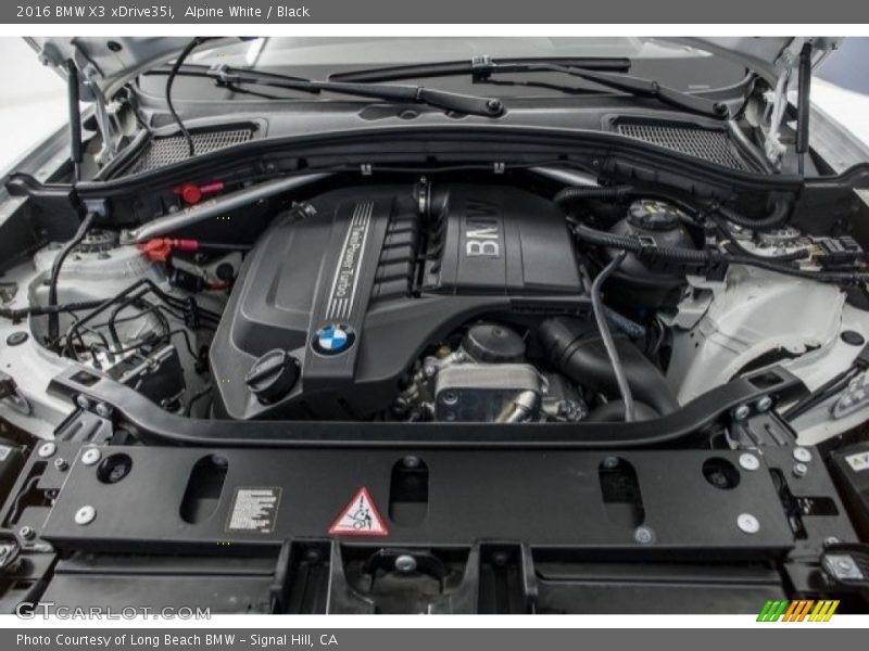 Alpine White / Black 2016 BMW X3 xDrive35i